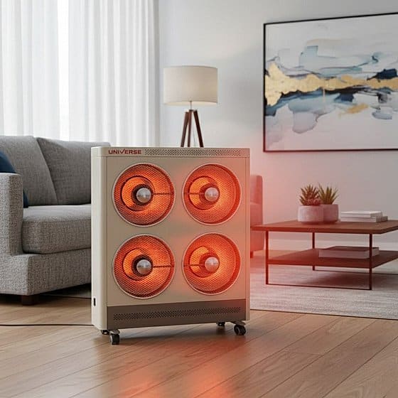 349_201020251537321181_large תנור חימום קרמי מקרן רביעייה עוצמתי במיוחד 3000W עם שלט NRI-9300 UNIVERSE