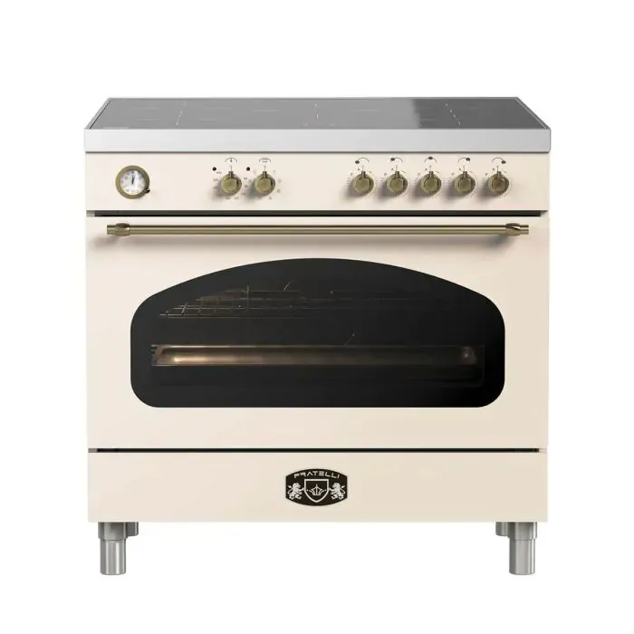 7291044146318_4 תנור משולב אינדוקציה 90 ס”מ Fratelli פרטלי דגם - FRO-VE999CR-IND קרם ברונזה