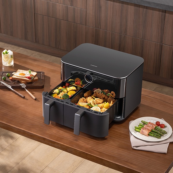 e93829cd-09c6-4bb3-ad81-c1332d31f064 סיר טיגון באוויר חם 10 ליטר שיאומי Xiaomi Dual Zone Air Fryer 10L