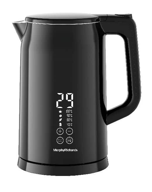 דף מוצר 43989 קומקום נירוסטה שחור 1.7 ליטר MORPHY RICHARDS מורפי ריצ'ארדס דגם - 43989