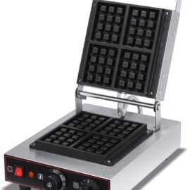 מכונת וופל בלגי תעשייתית למסעדות – 4 ריבועים